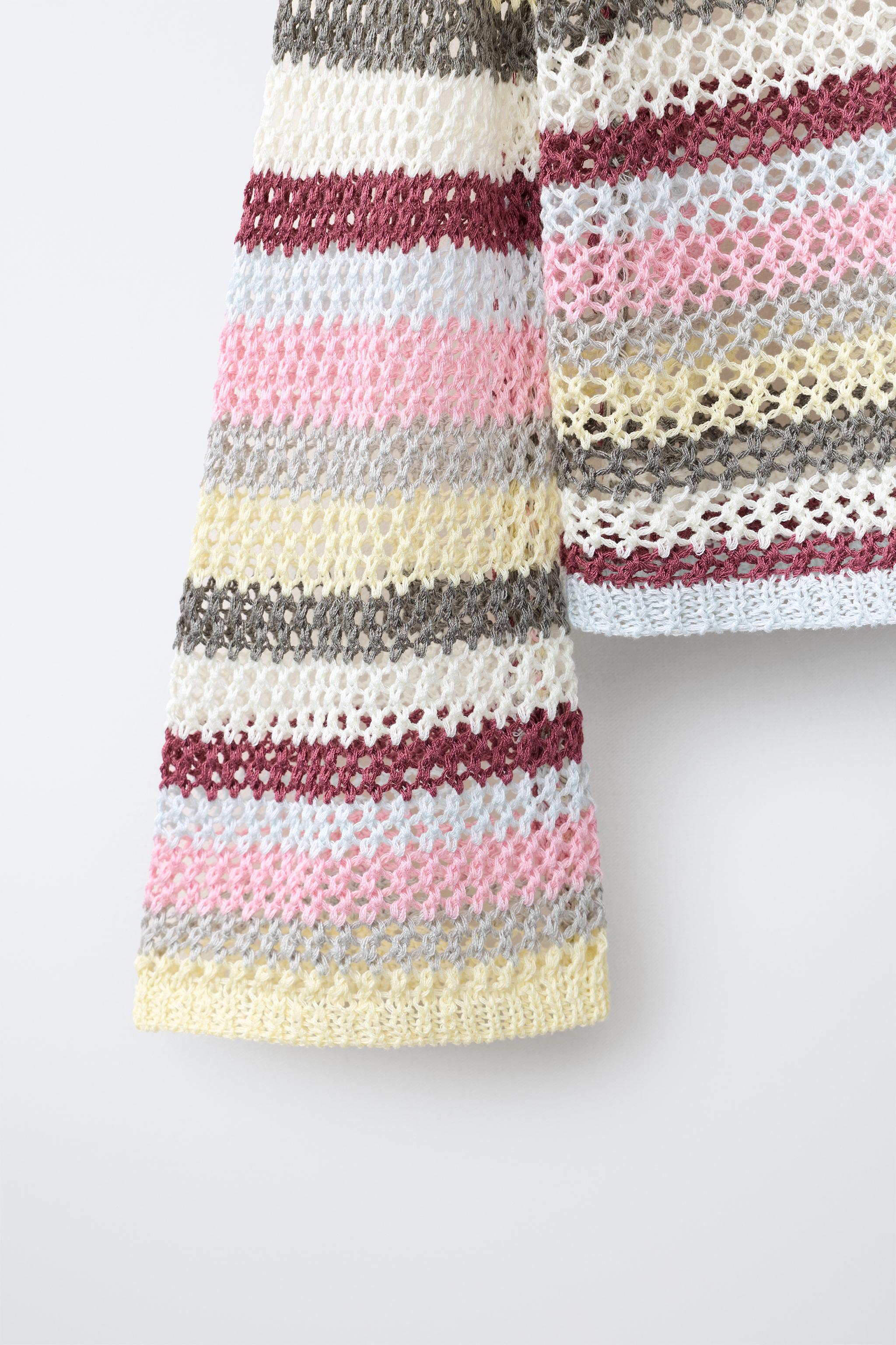MESH STRIPED JUMPER