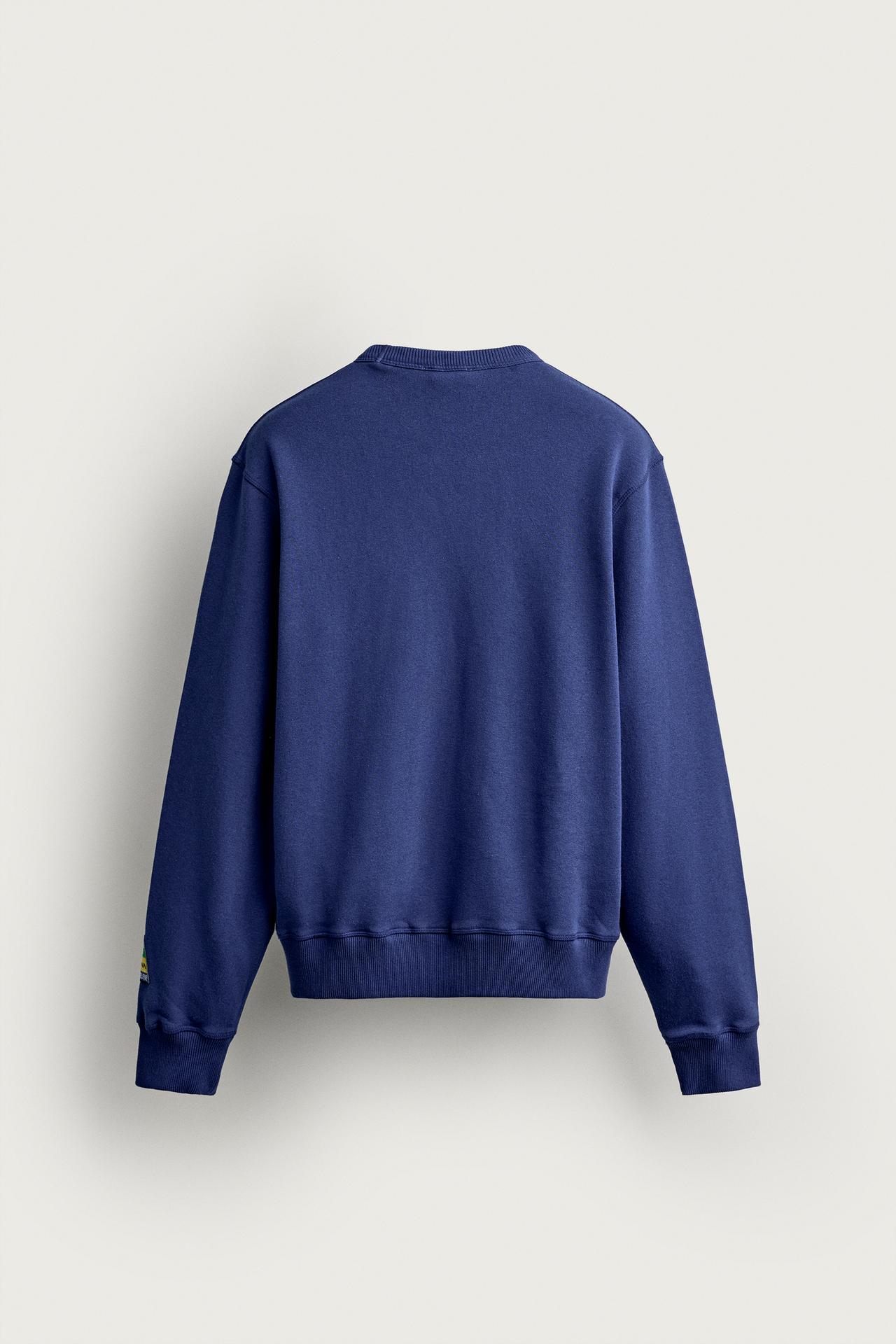 AYRTON SENNA © SENNA BRANDS GRAPHIC SWEATSHIRT — Bluish
