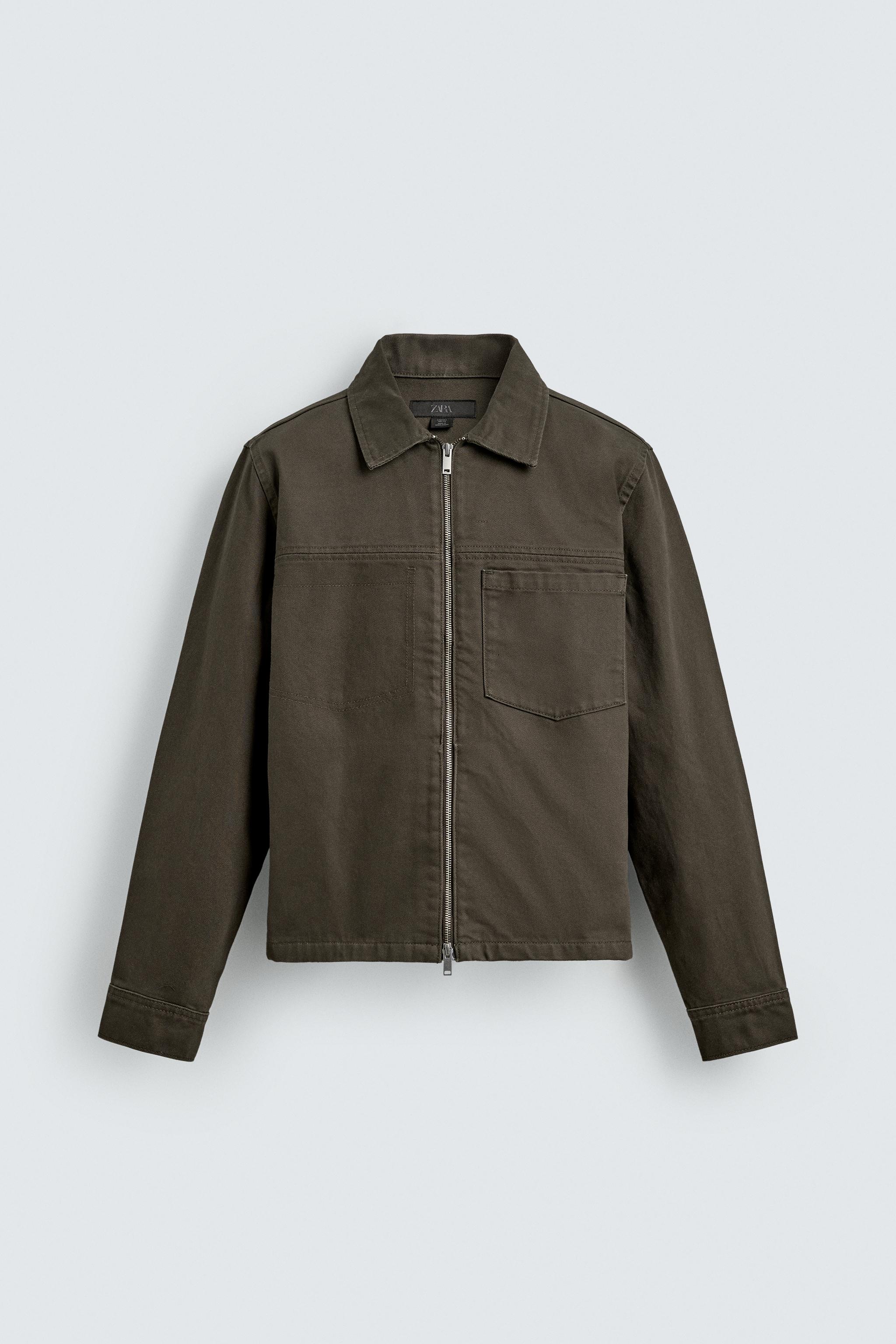 REGULAR FIT ZIP-UP OVERSHIRT