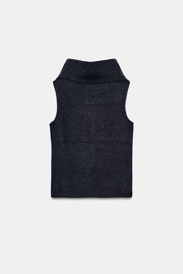 TOP CÔTELÉ DOUX - Gris foncé de Zara - Image 4
