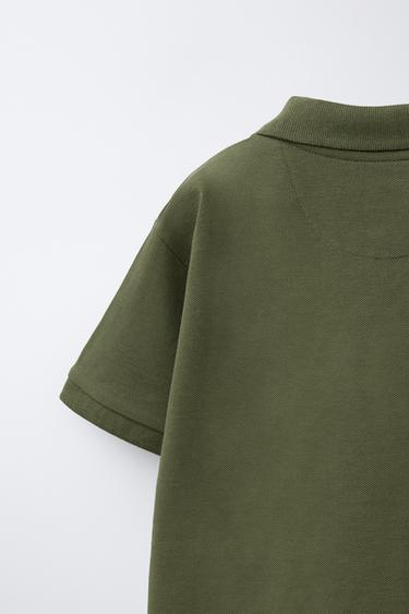 POLO BÁSICO PIQUÉ - Khaki de Zara