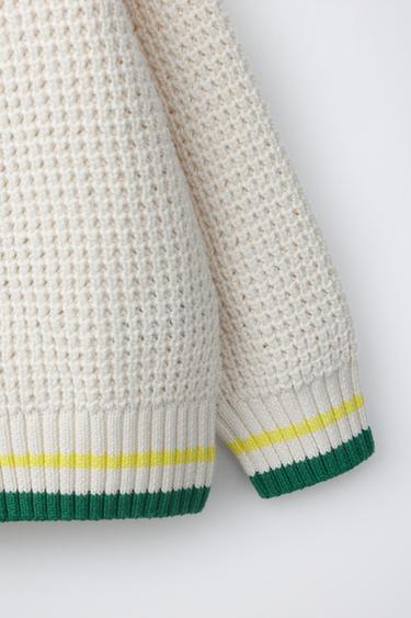 PENN © KNIT CARDIGAN - Ecru by Zara - Image 3