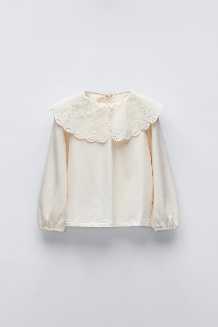 Cuello Bebe Niña Camisa NiÃ±a Cuello Volante Blusa Nia Camisas
