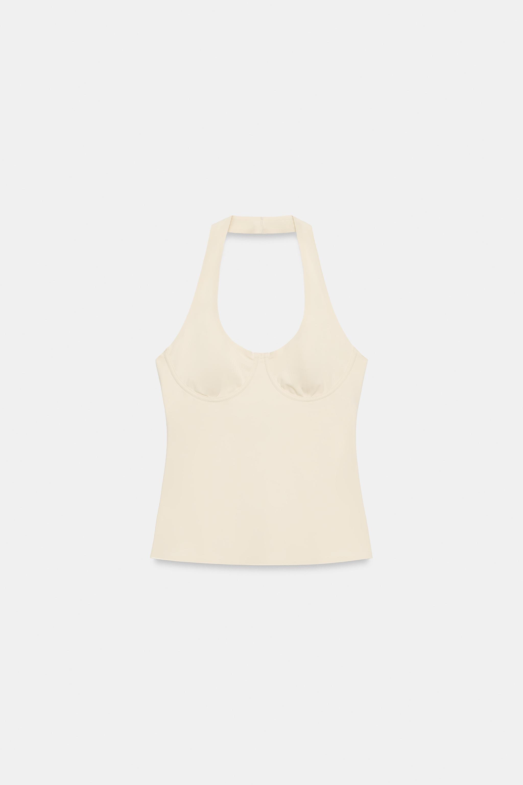 TOP HALTER EN POLYAMIDE