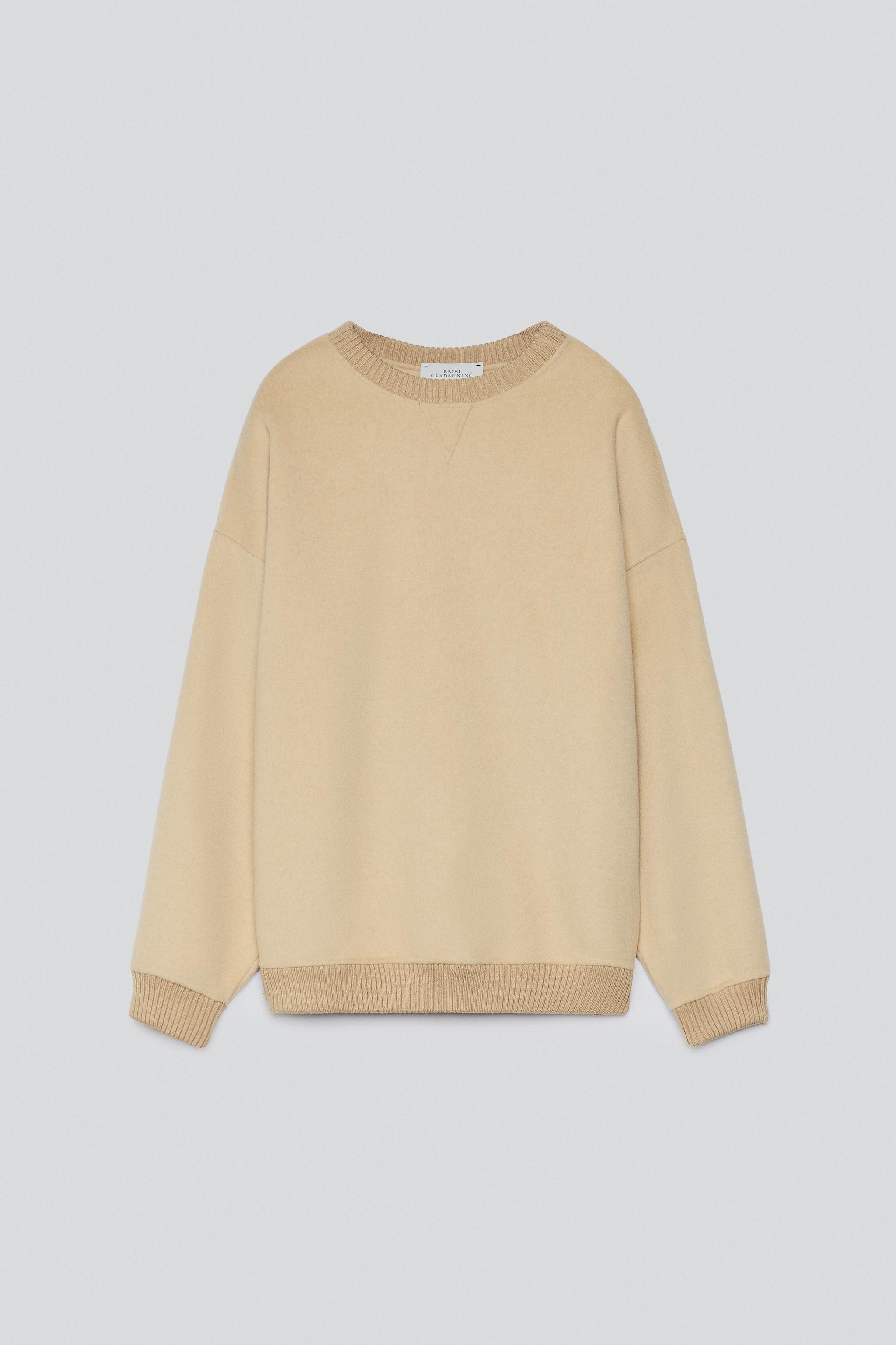 WOOL BLEND CREWNECK SWEATSHIRT - thumbnail 3