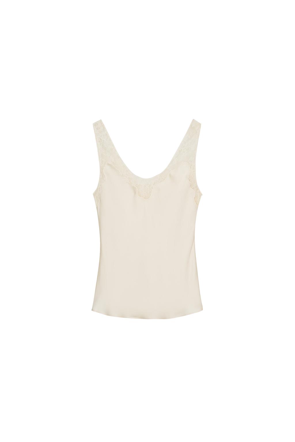 SATIN EFFECT LACE TOP ZW COLLECTION - image 3