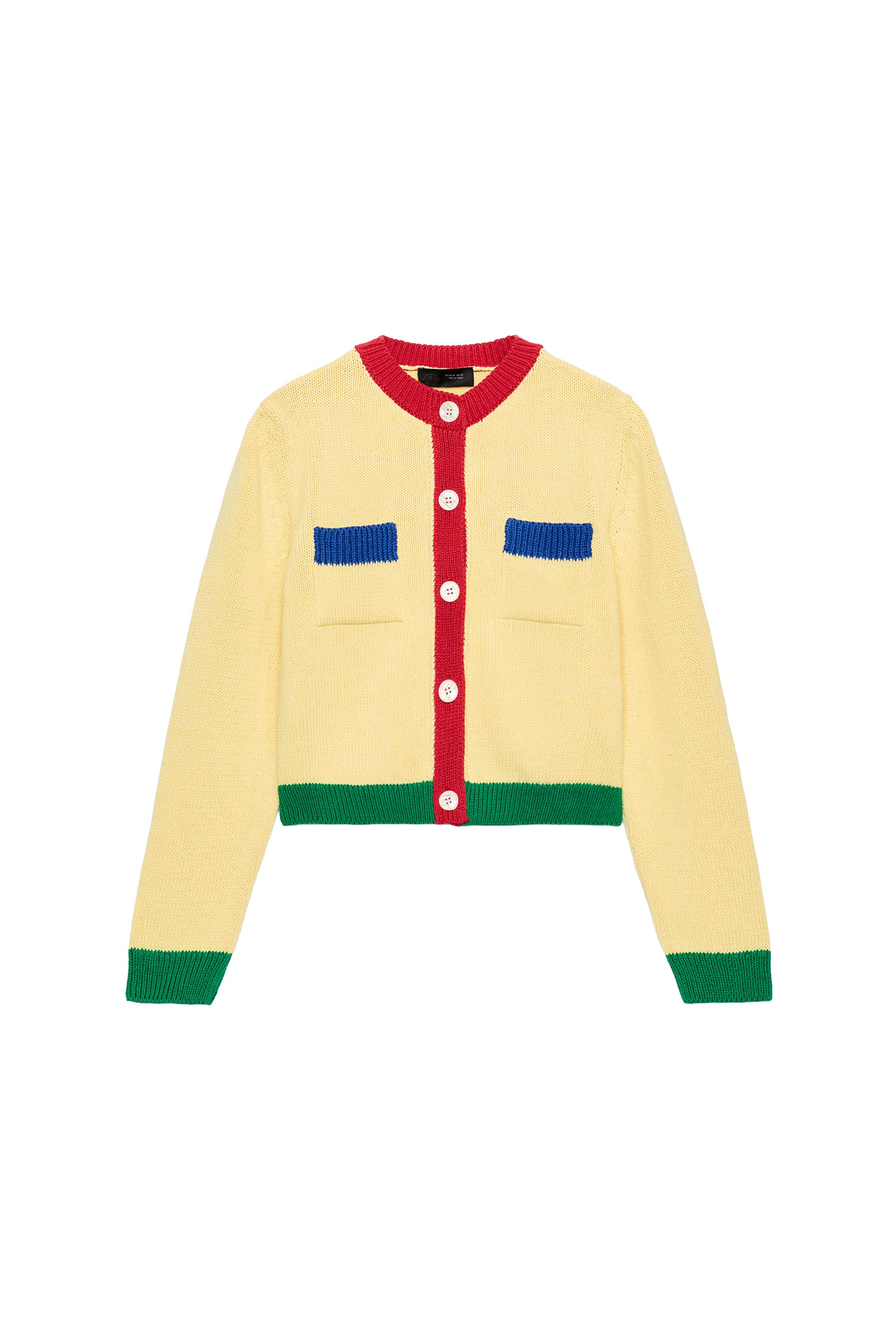 カラーブロックニットカーディガン - マルチカラ― | ZARA Japan / 日本