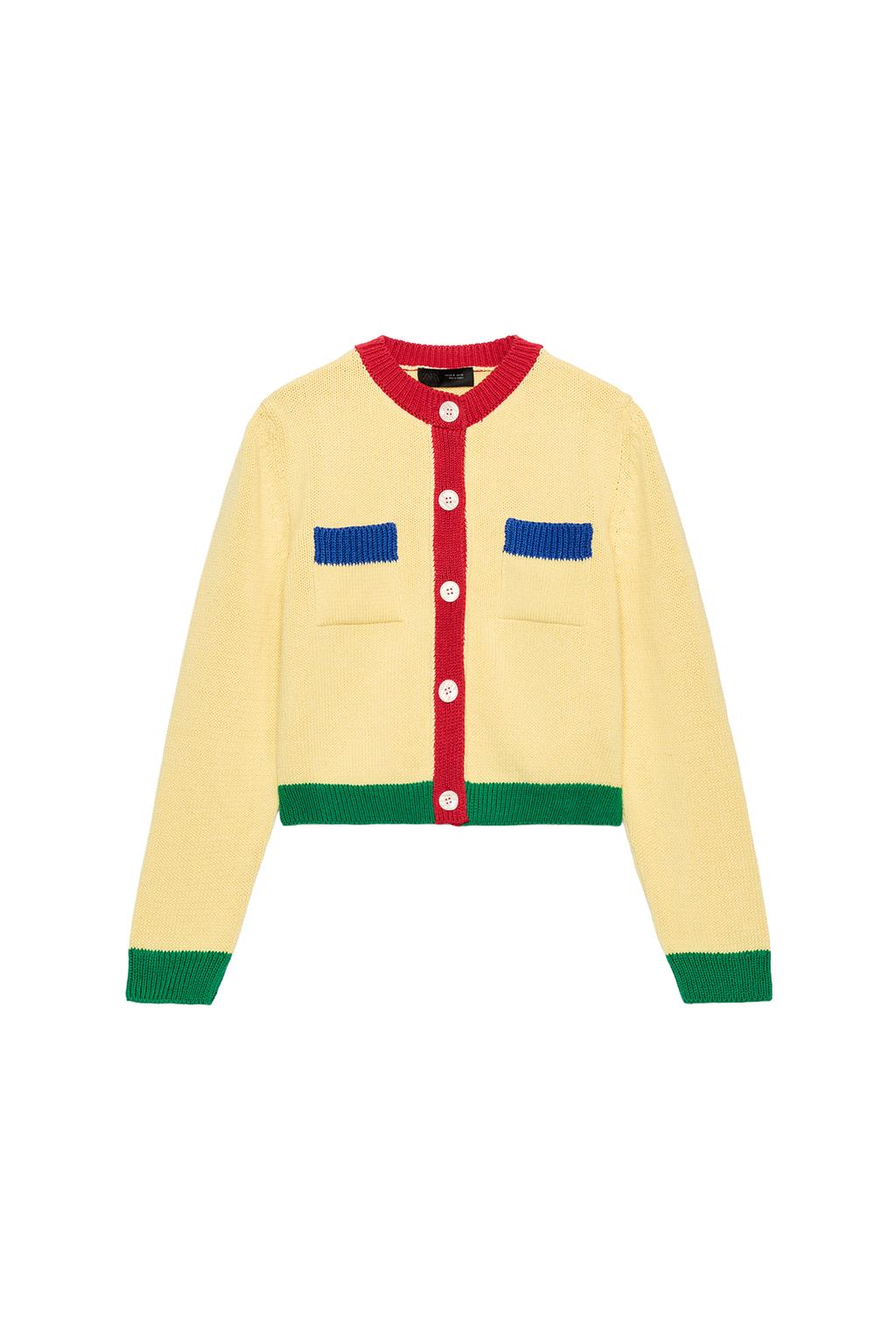 COLOR BLOCK CARDIGAN - image 3