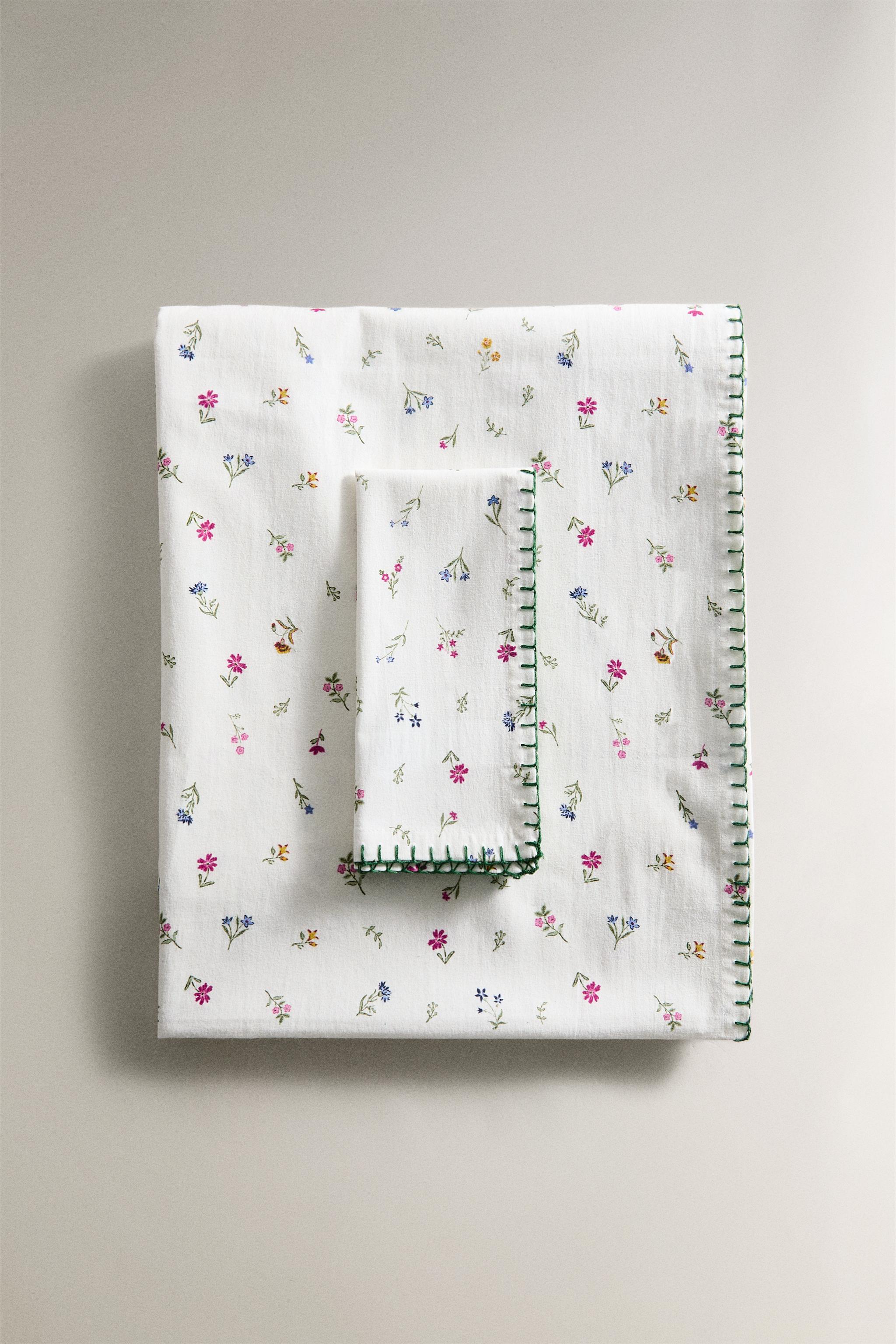 NAPPE COTON IMPRIMÉ FLORAL