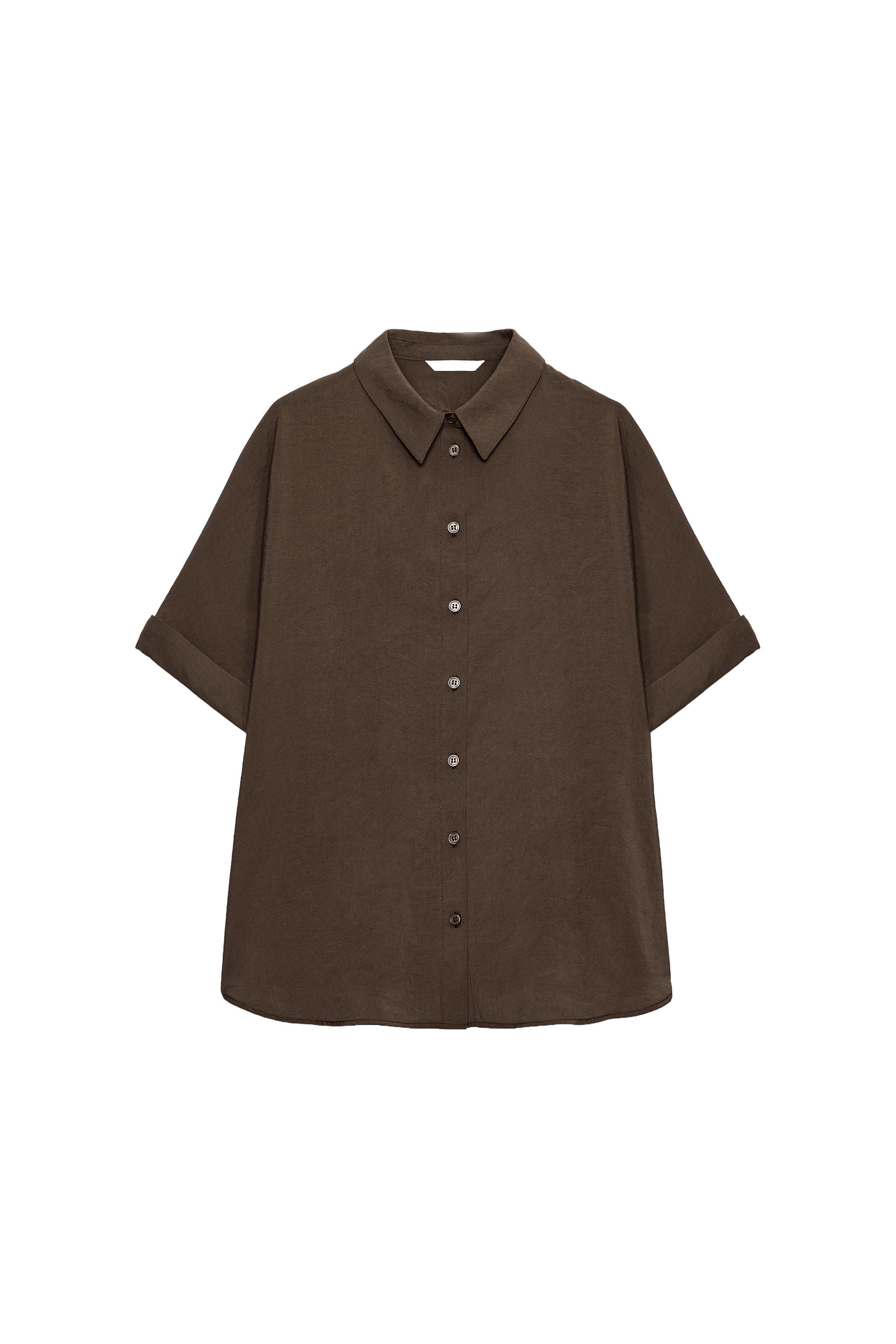 FLOWY SHORT SLEEVE SHIRT