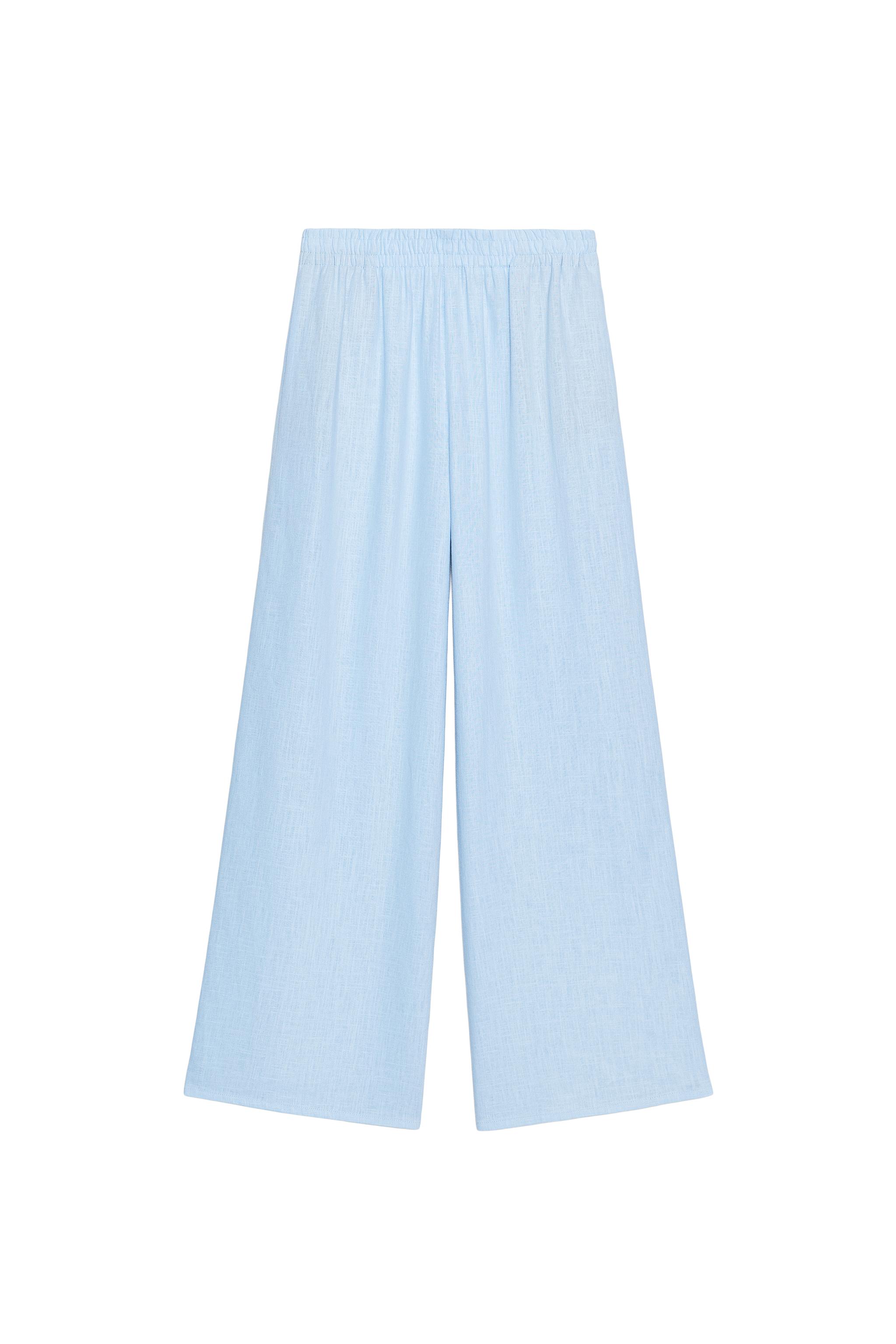 WIDE LINEN PANTS