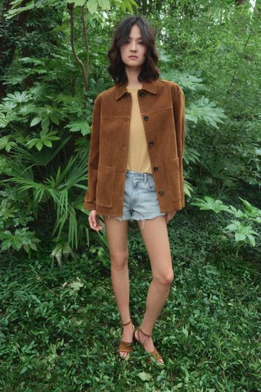 SUEDE LEATHER JACKET ZW COLLECTION LIMITED EDITION - Brown by Zara - Image 0