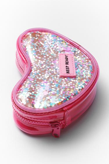 Zara HEART VINYL WALLET - Pink