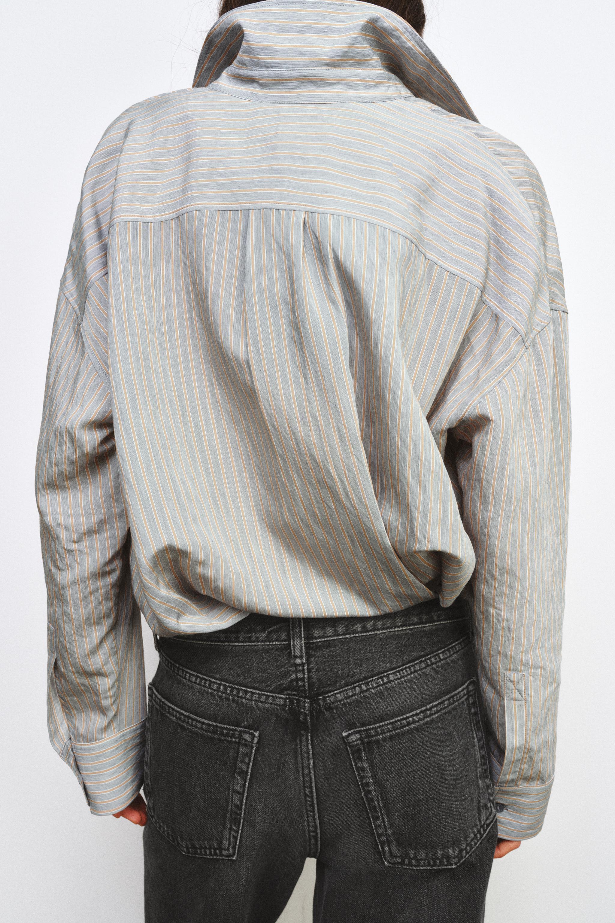 ZW COLLECTION FLOWY STRIPED SHIRT