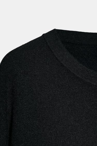 TOP EN MAILLE OVERSIZE - Noir de Zara - Image 5