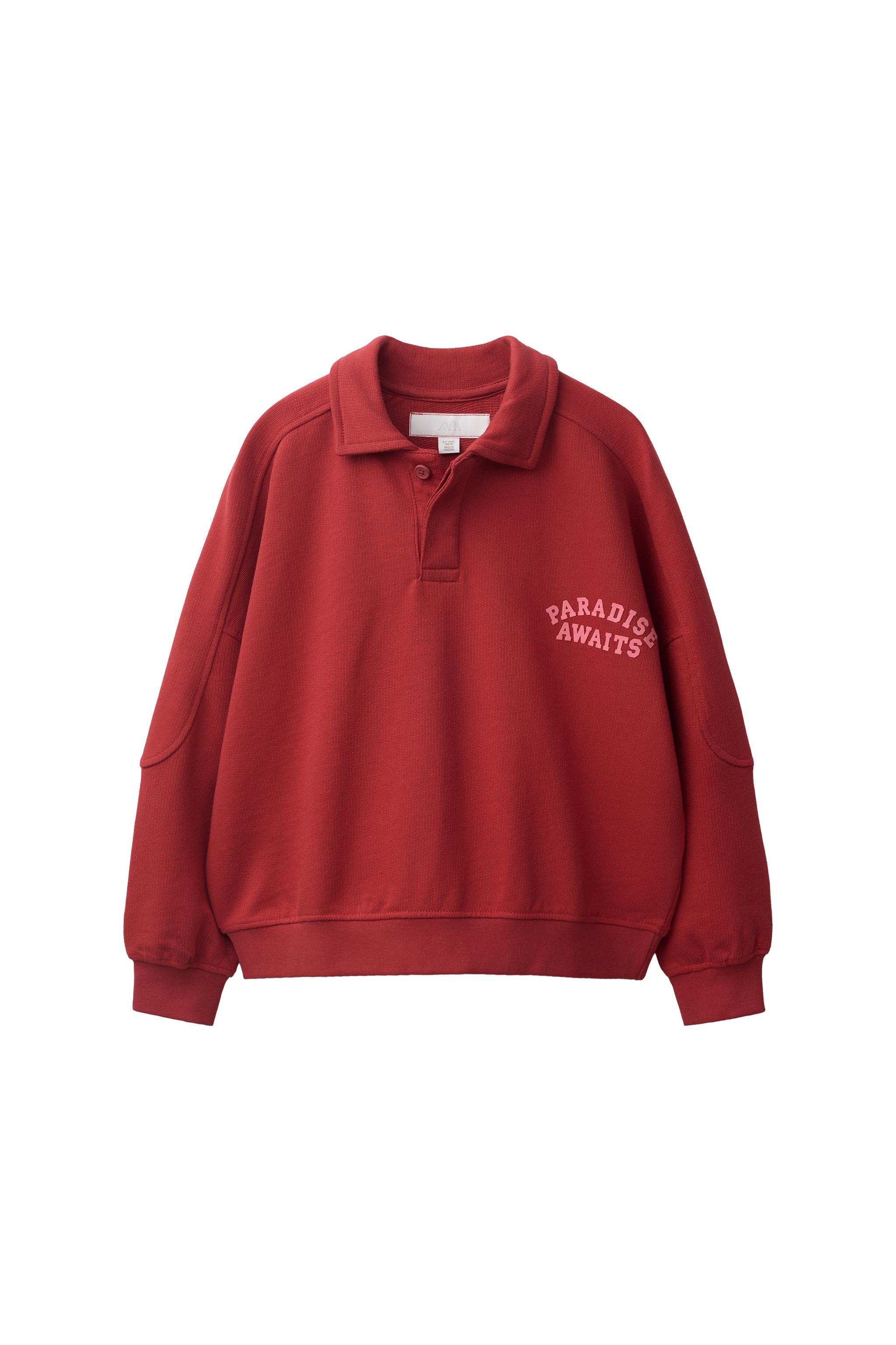 SUDADERA POLO ESTAMPADA TEXTO