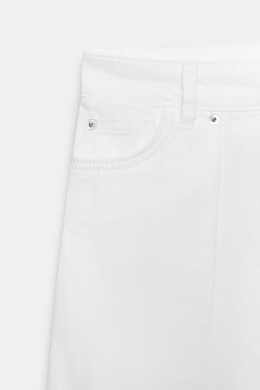 Z1975 BARREL WIDE-LEG MID-WAIST JEANS - White by Zara - Image 7