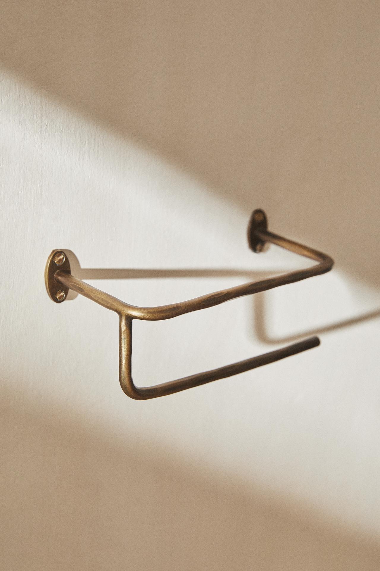 GOLDEN TOILET PAPER HOLDER — Golden