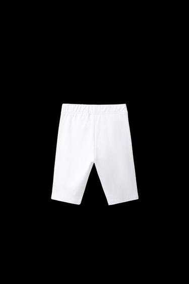 PLAIN CYCLING LEGGINGS - White by Zara