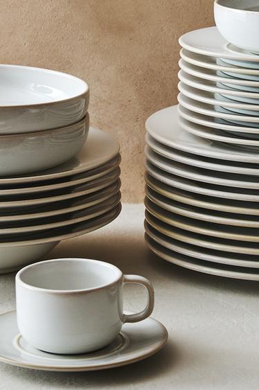 SERVICE DE TABLE EN GRÈS FILO - Noir de Zara