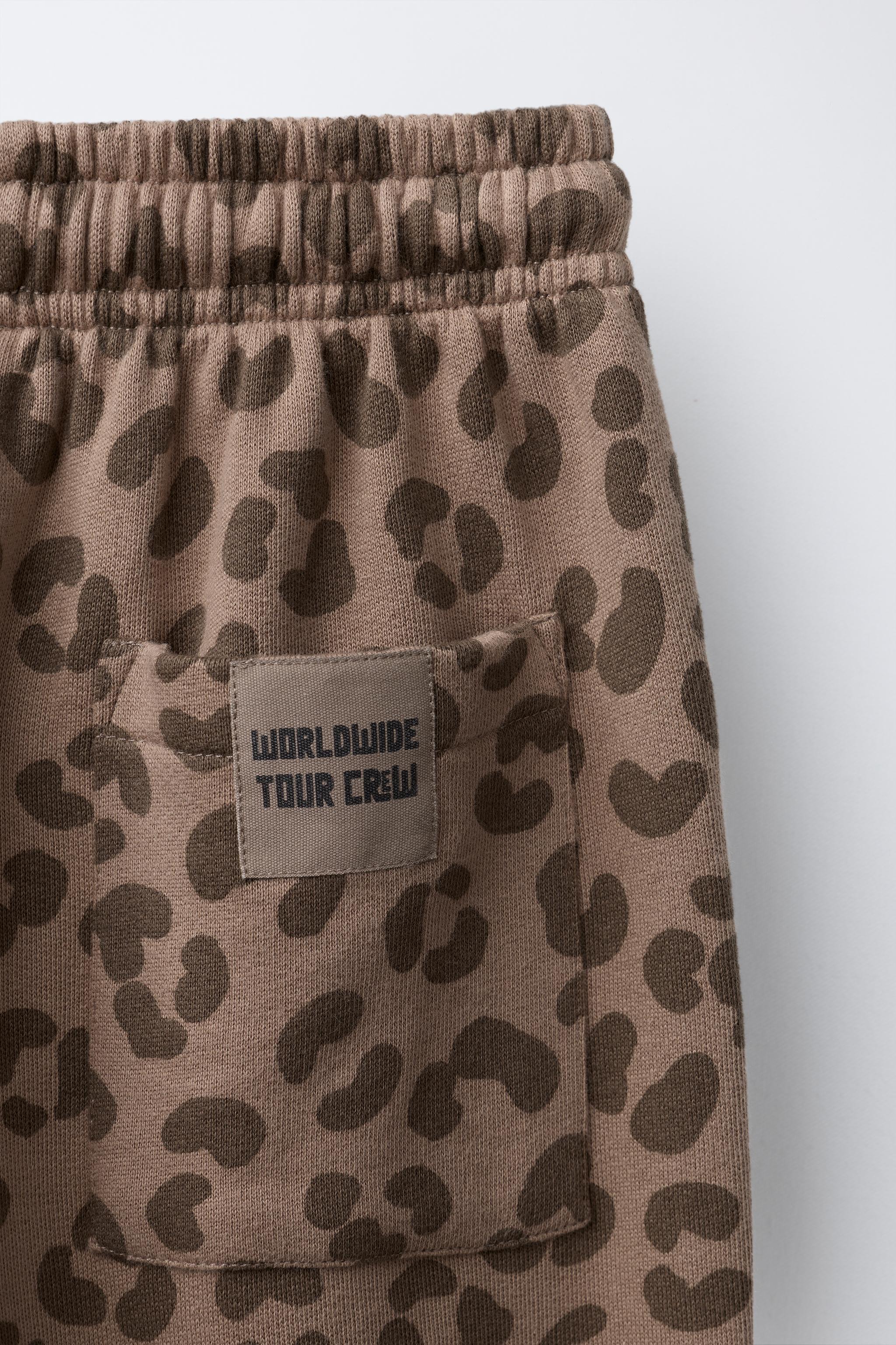ANIMAL PRINT PLUSH PANTS