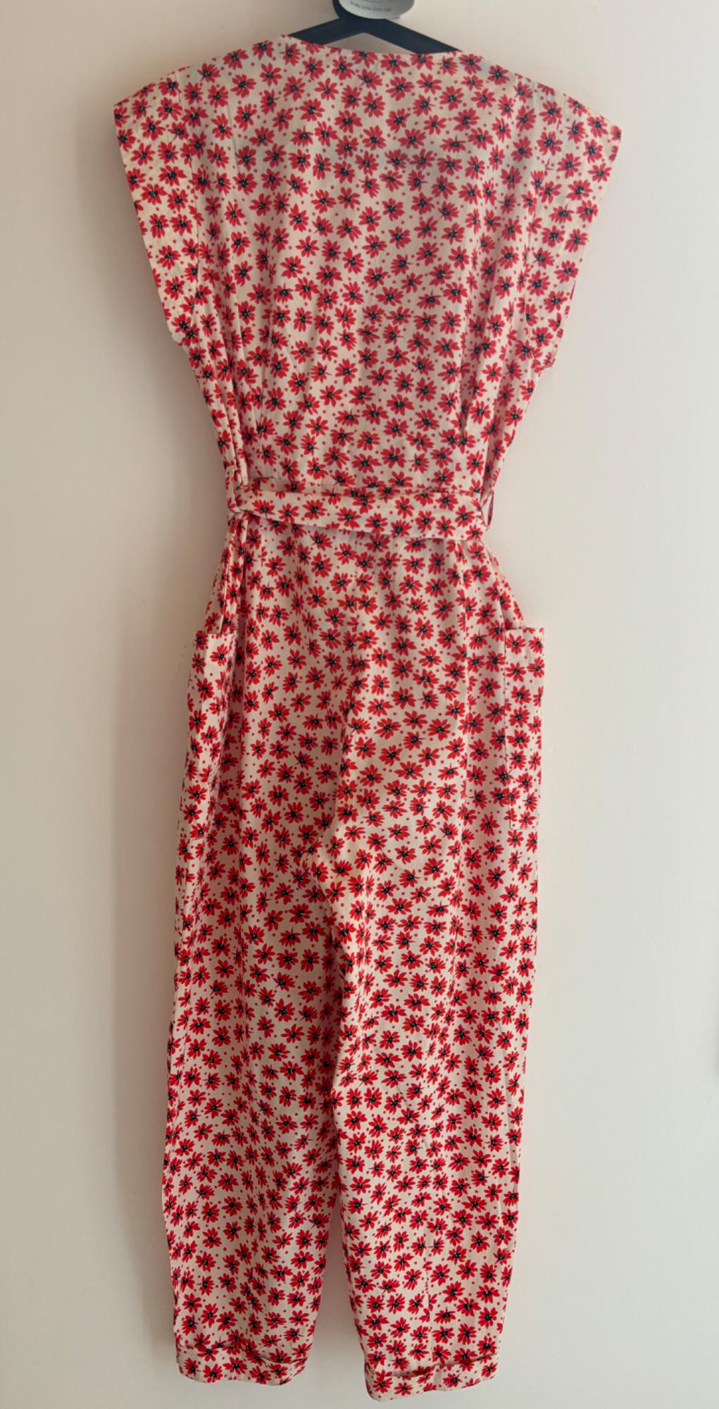 PRINTED JUMPSUIT WITH BELT - Image 5
