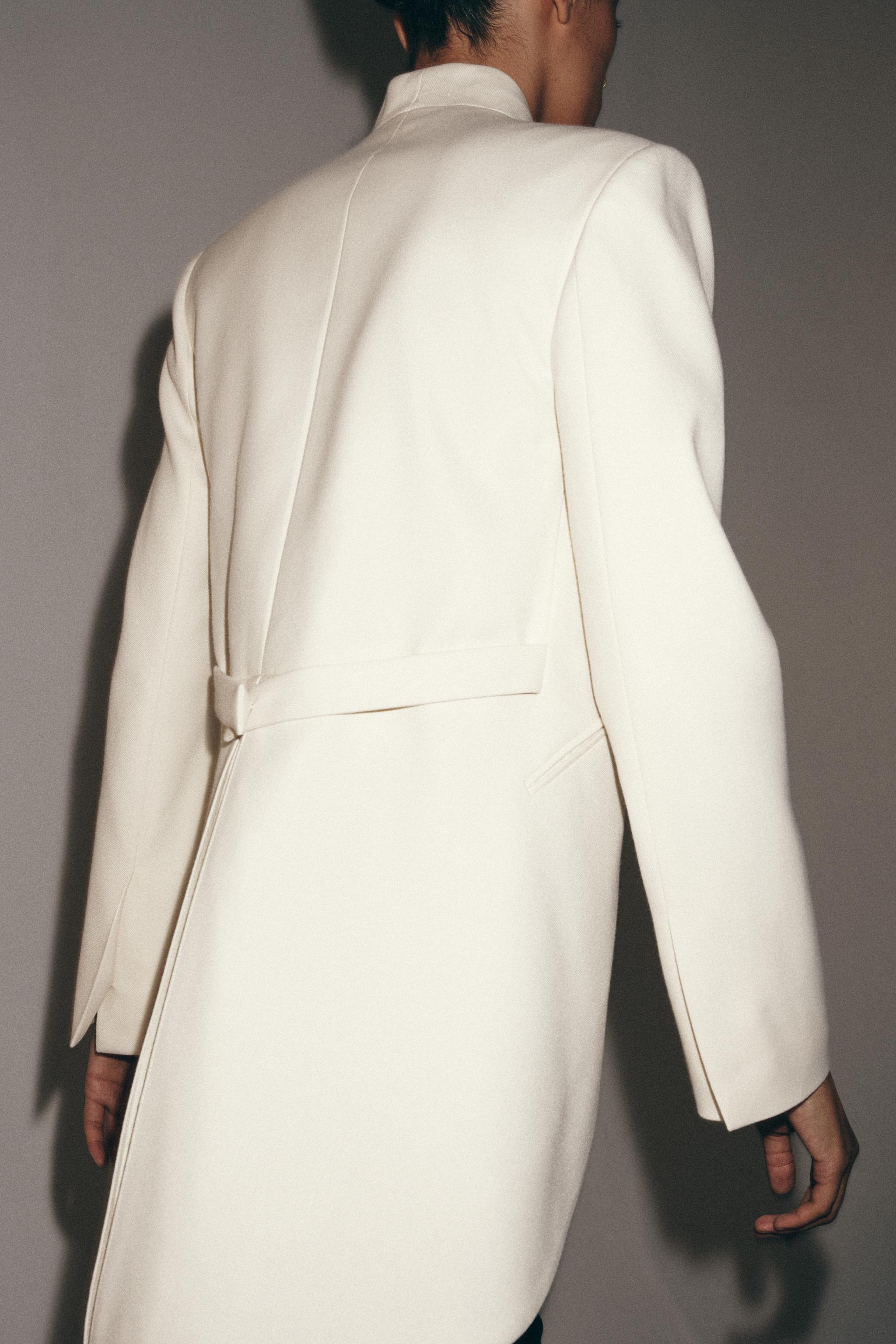 ZW COLLECTION LAPELLESS LONG BLAZER