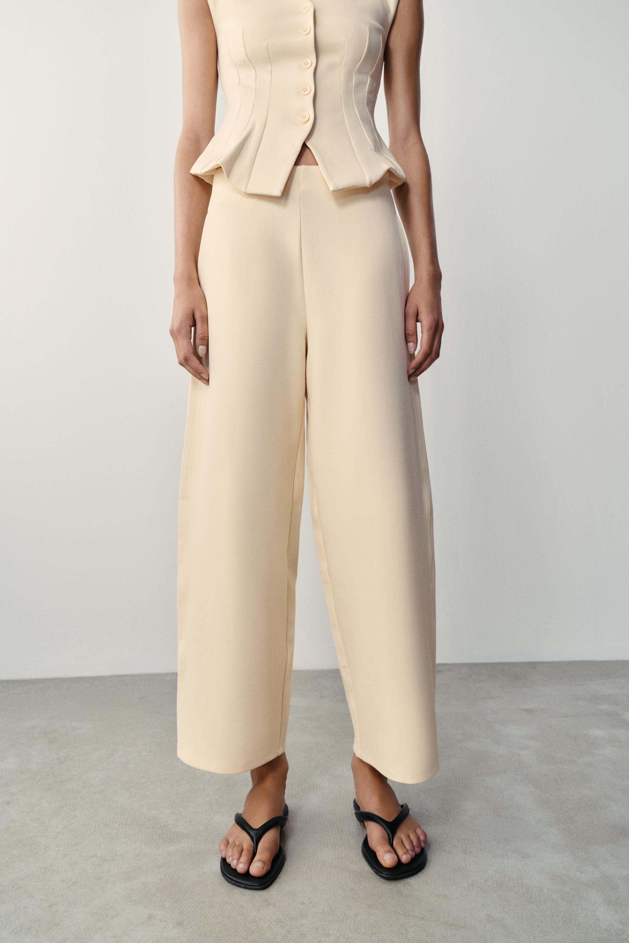 INTERLOCK BALLOON PANTS — Yellow