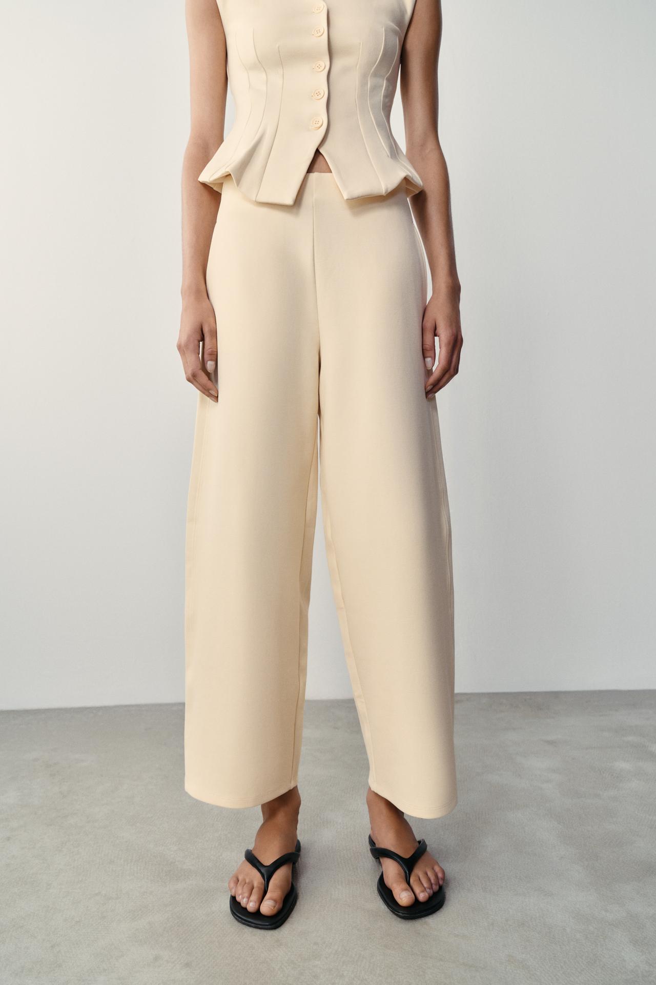 INTERLOCK BALLOON PANTS — Yellow