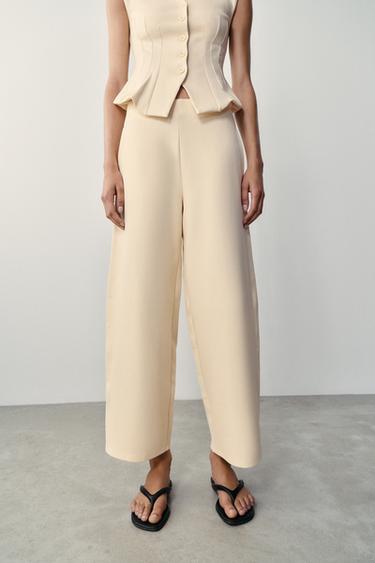 INTERLOCK BALLOON PANTS — Yellow 2