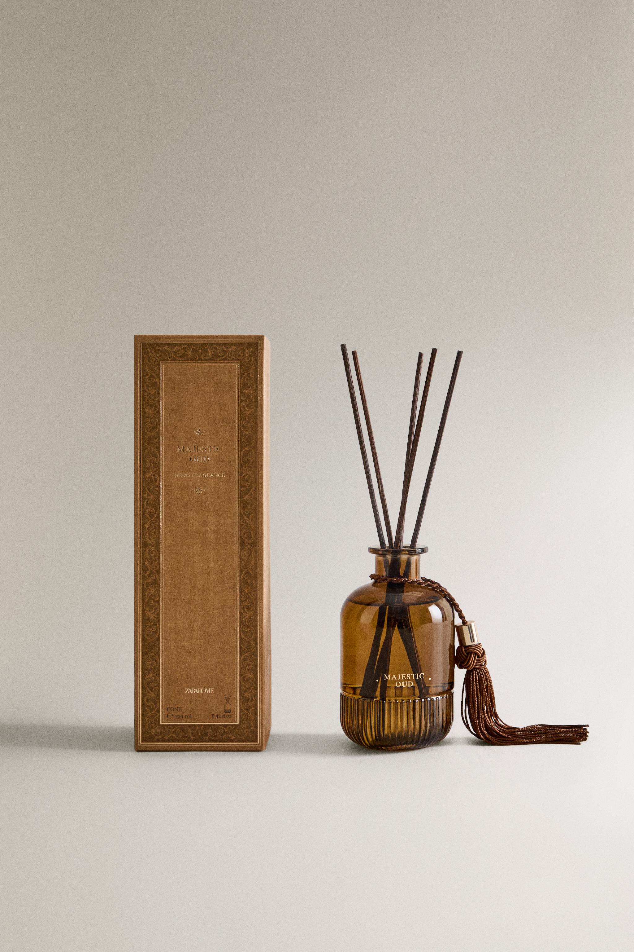 (190 ML) MAJESTIC OUD REED DIFFUSERS — Dark brown