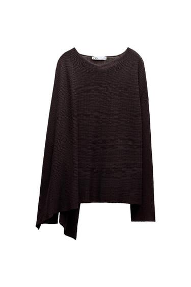 FINE KNIT SHAWL SWEATER