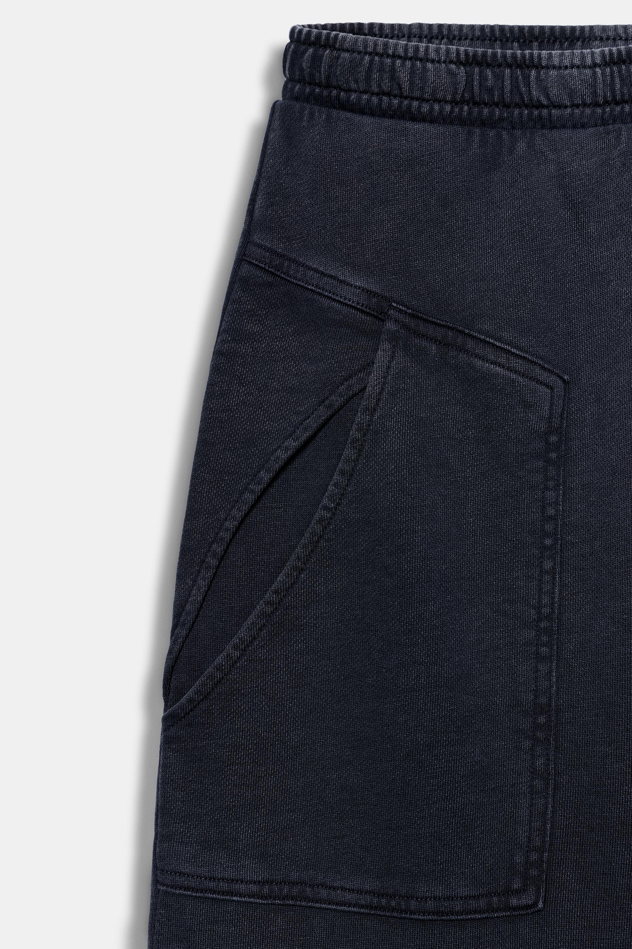 Zara Pamuklu Cepli Pantolon görsel 8