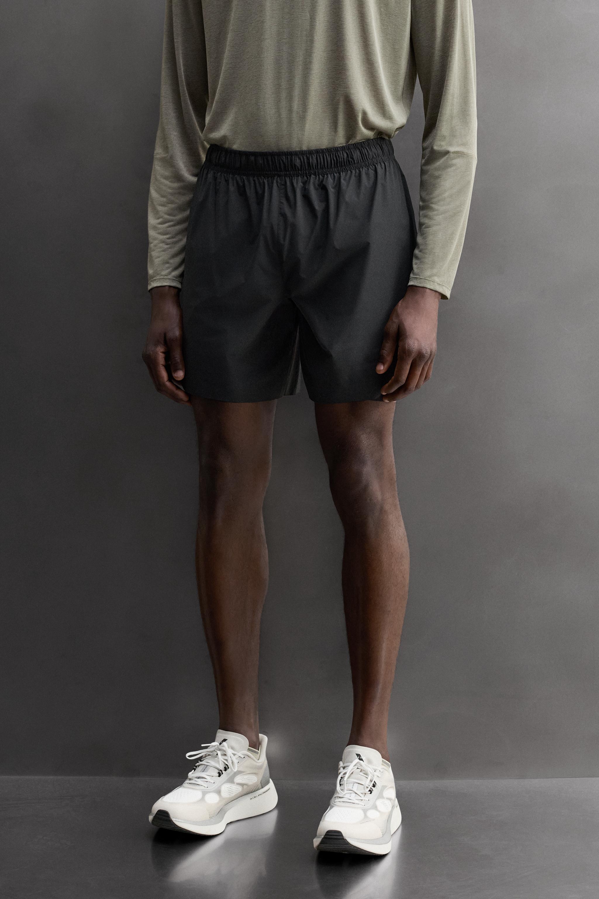 2-IN-1 RUNNING SHORTS — Black