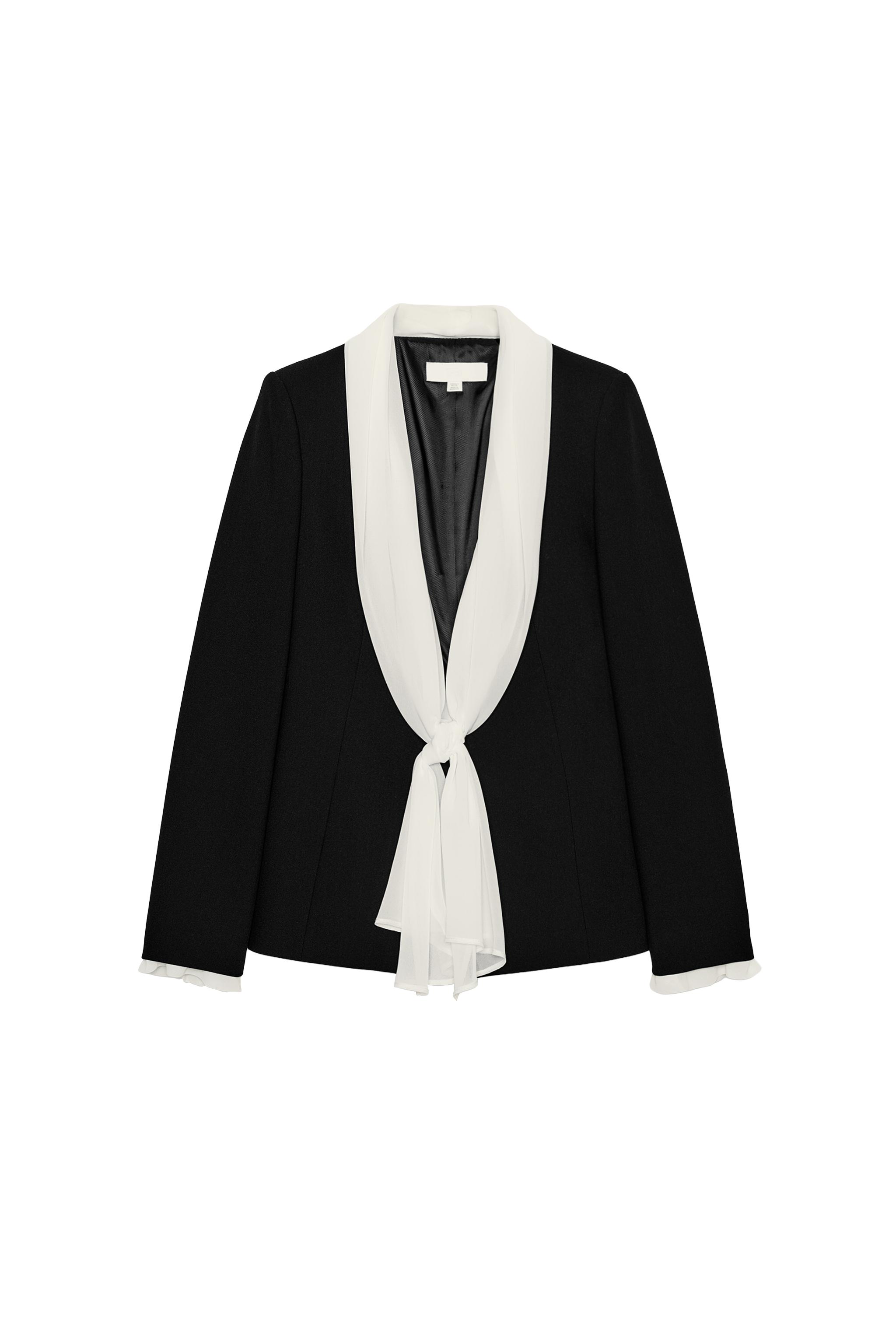 SCARF TIE BLAZER