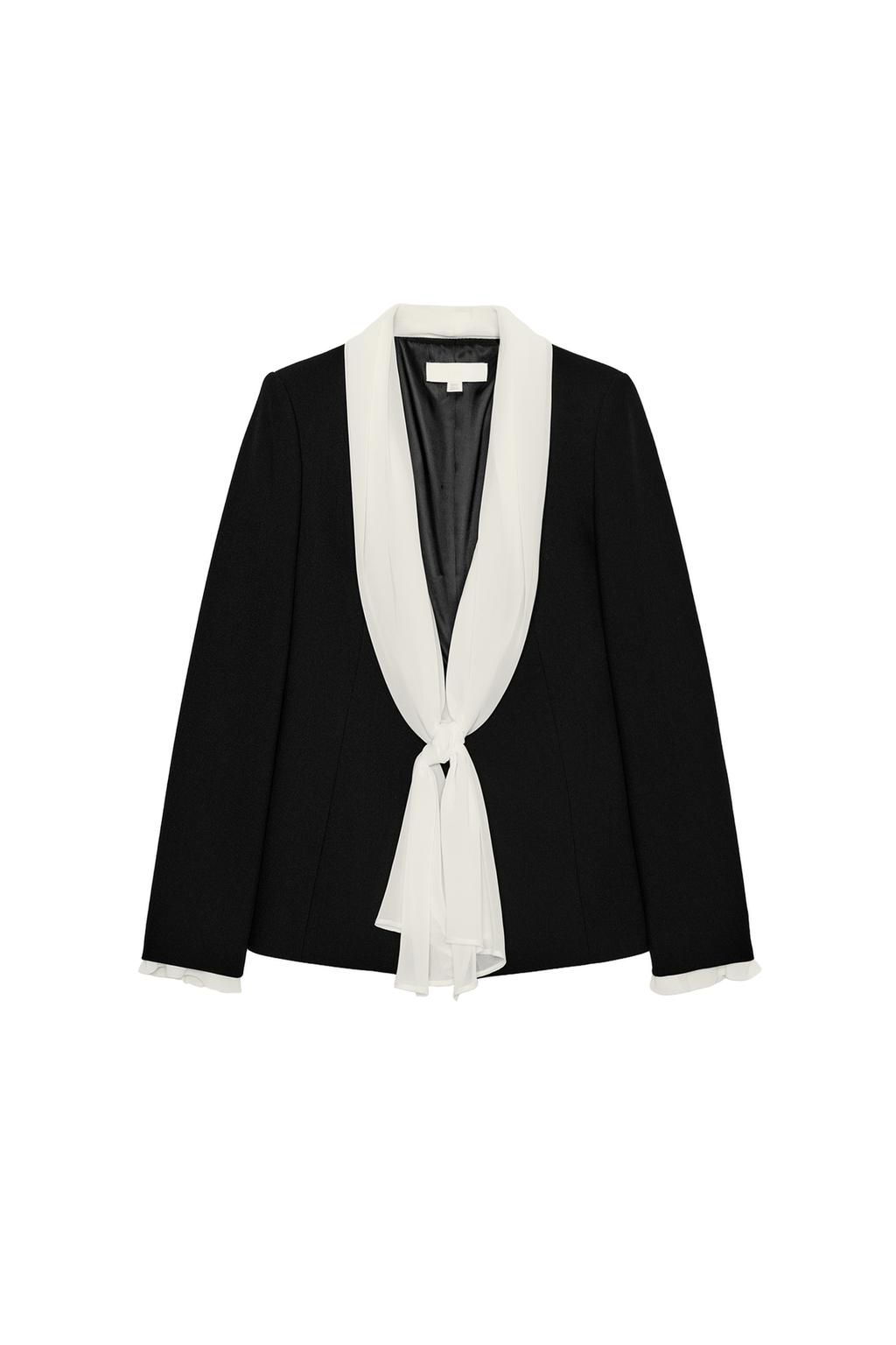 SCARF TIE BLAZER - image 3