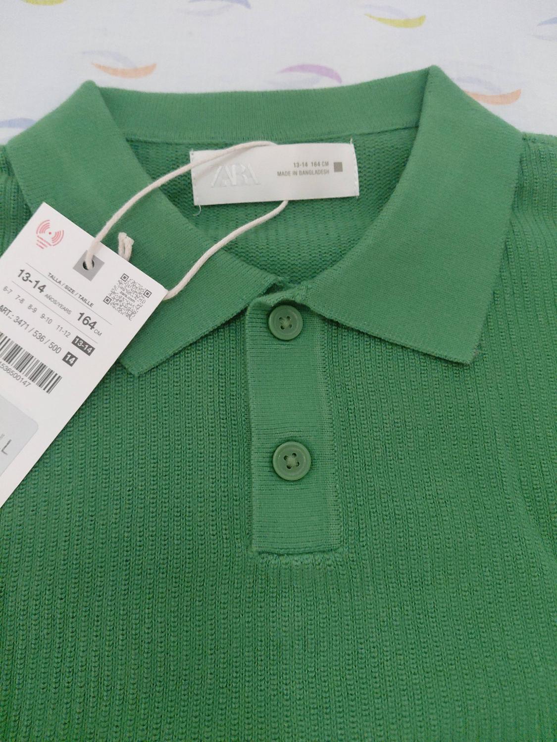 PLAIN TEXTURED POLO SHIRT - Image 2