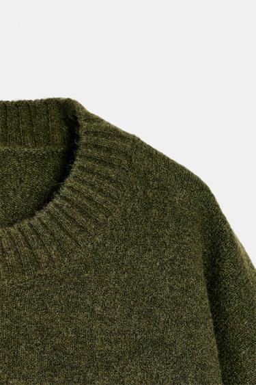 PULL EN MAILLE DOUX - Vert de Zara - Image 5