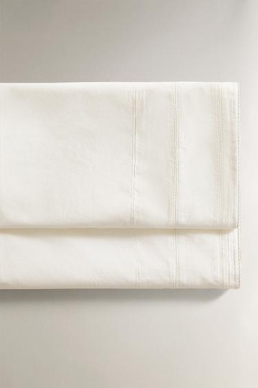 DRAP DE DESSUS ENFANT POPELINE JOUR ÉCHELLE - Blanc cassé de Zara - Image 0