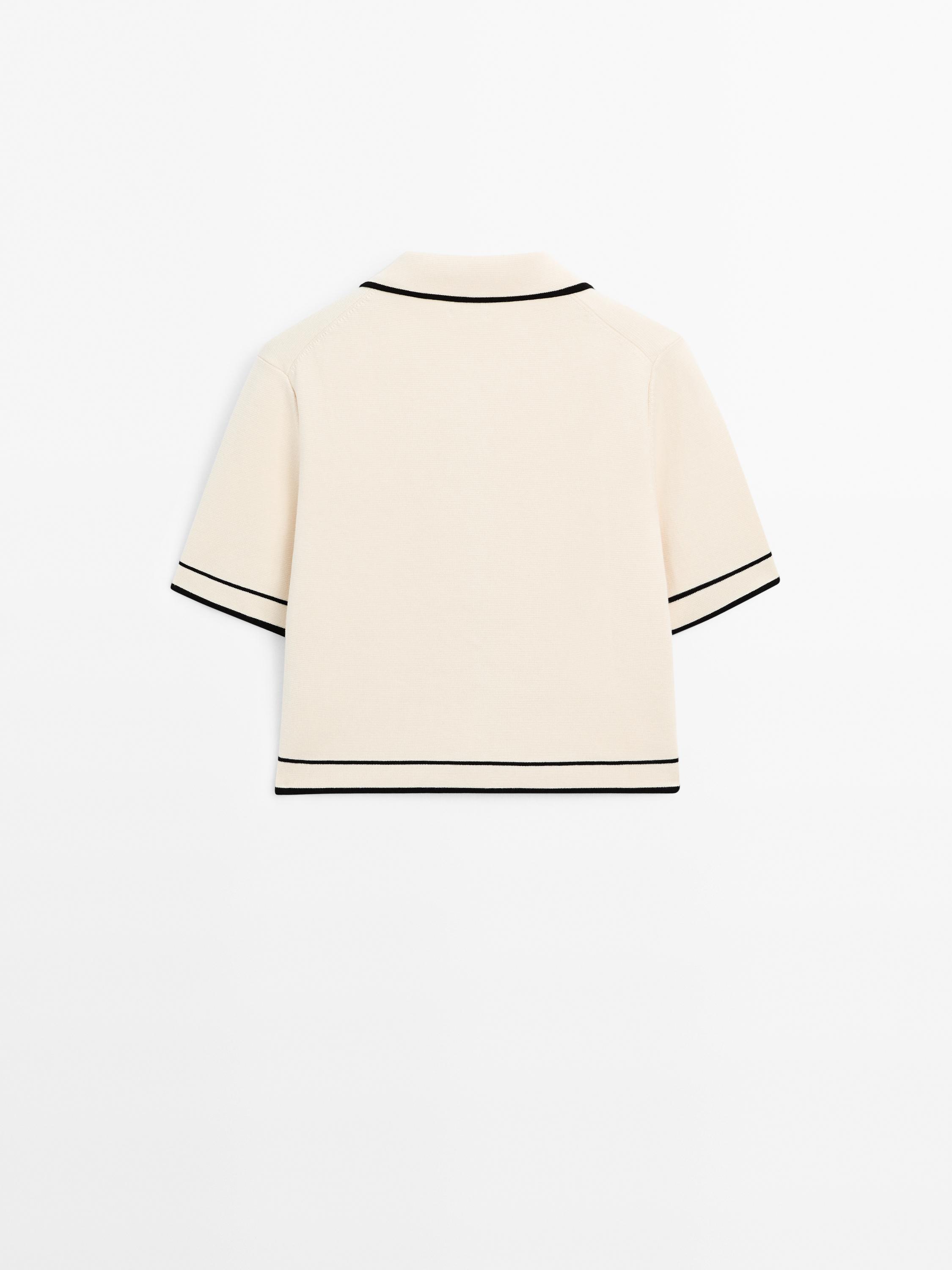 Cardigan à manches courtes avec boutons fantaisie