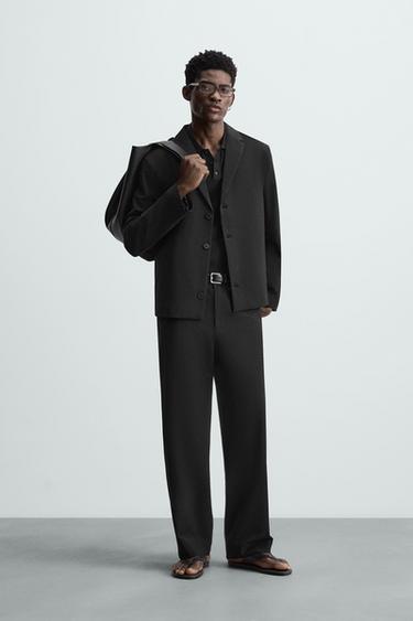 BLAZER TRAJE REGULAR FIT - Negro de Zara - Imagen 0