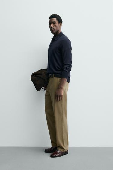 PANTALON CHINO STRAIGHT FIT - Sable de Zara - Image 3