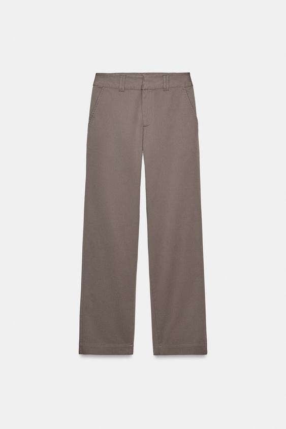 MID-RISE BARREL PANTS
