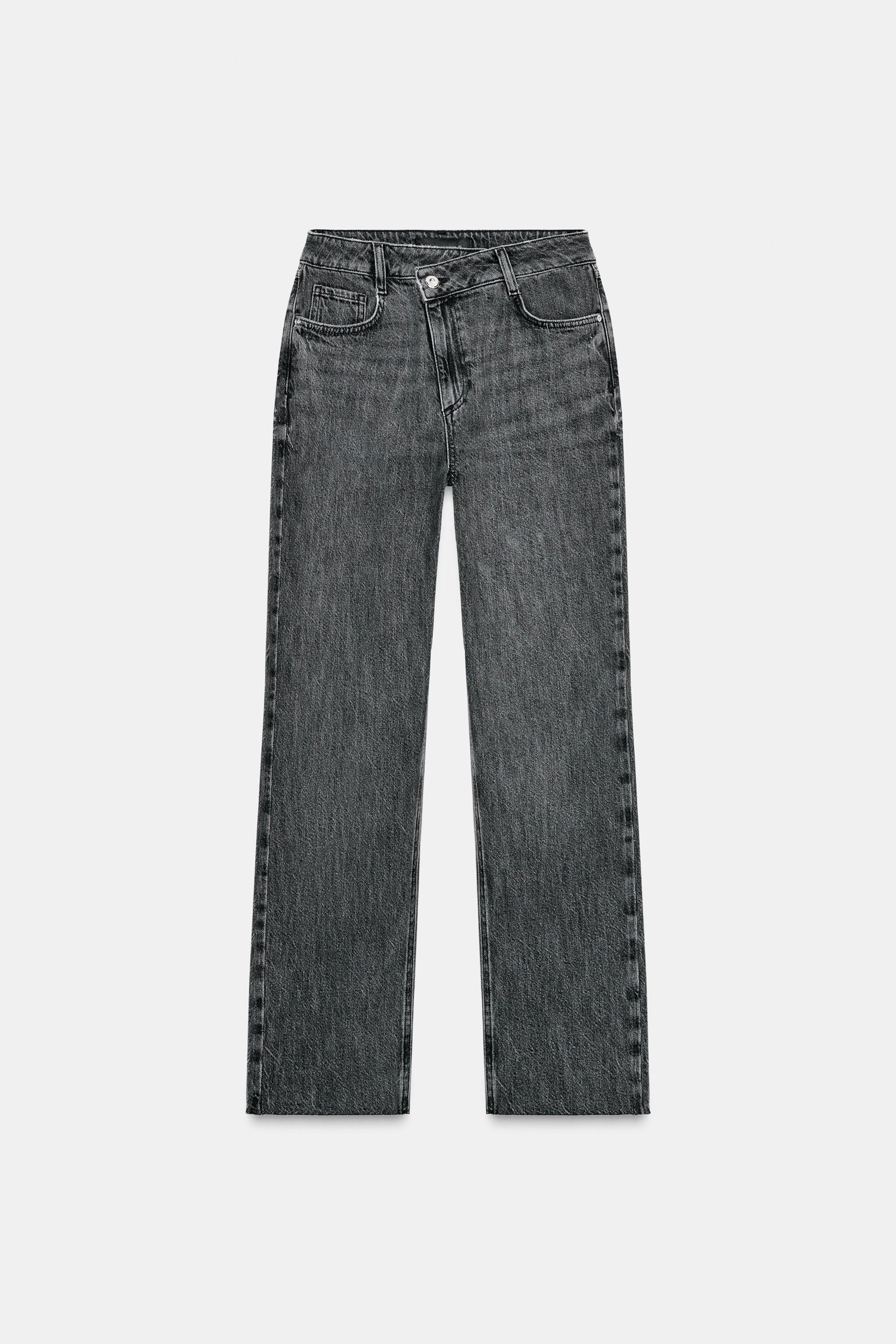 Z.09 STRAIGHT HIGH WAIST CROSSED JEANS