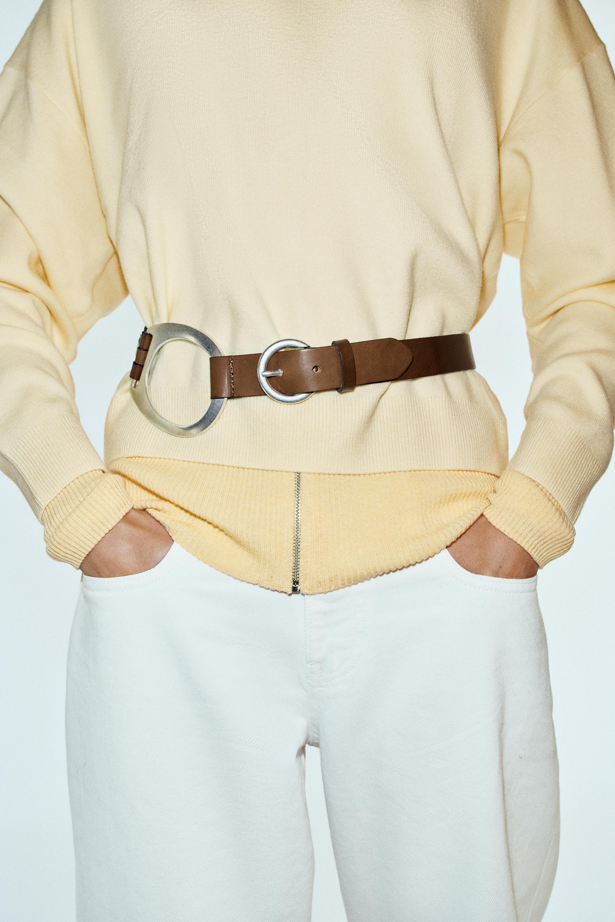 Leather Ring Belt by Zara