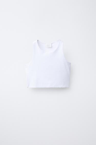 TOP CORTO TIRANTES - Blanco de Zara