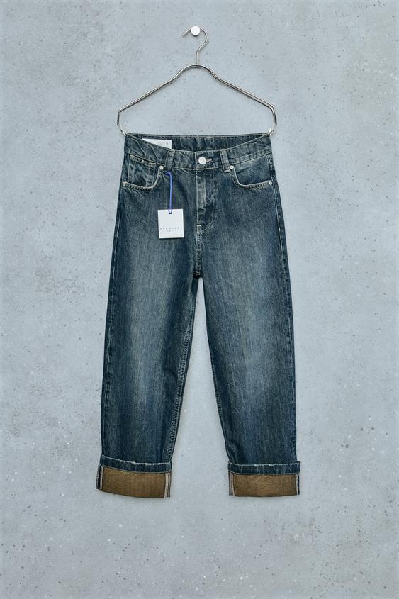 STORIESZ - JEANS LOOSE OVERDYED - Zara-ს Blue - სურათი 0