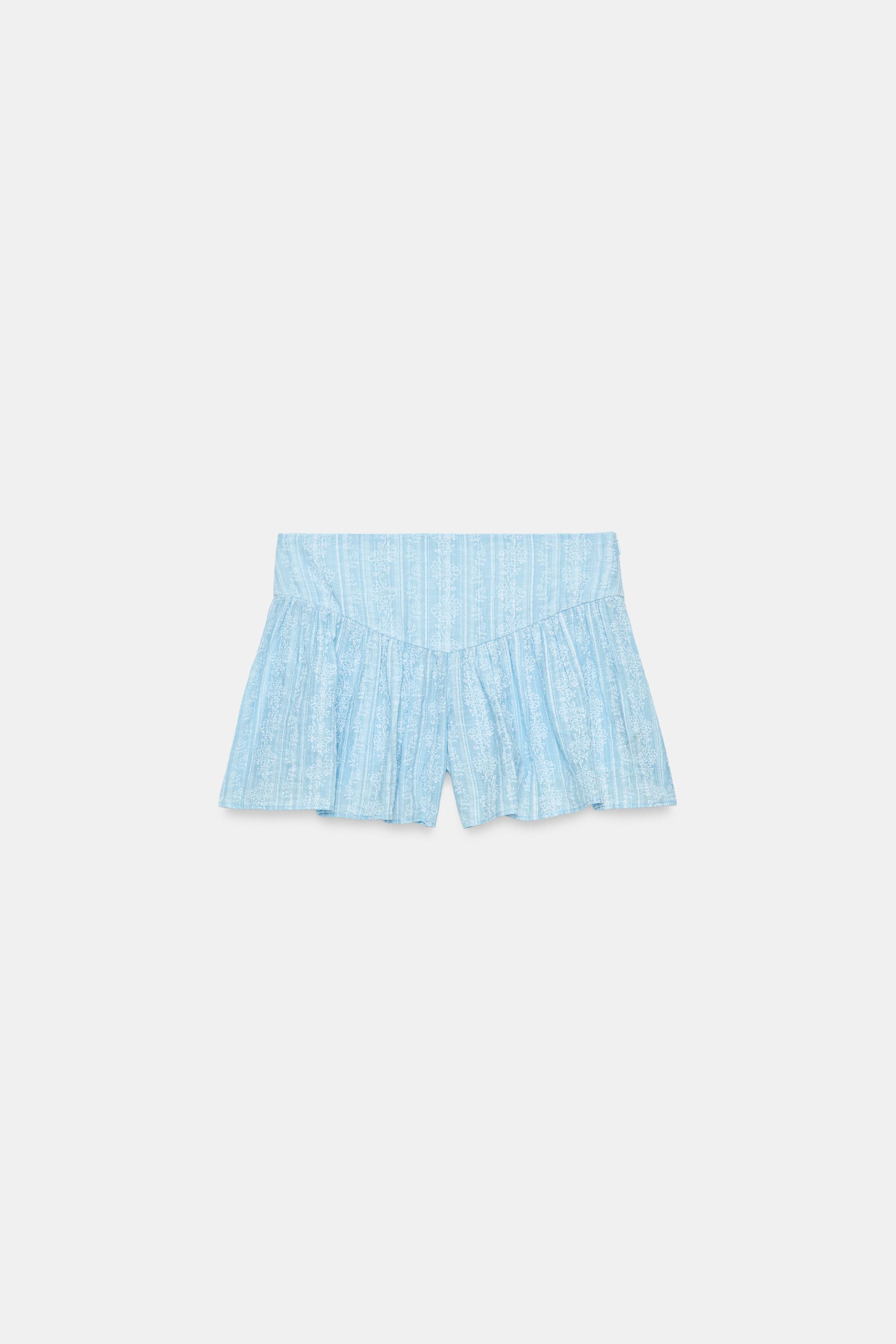 PRINTED A-LINE SHORTS