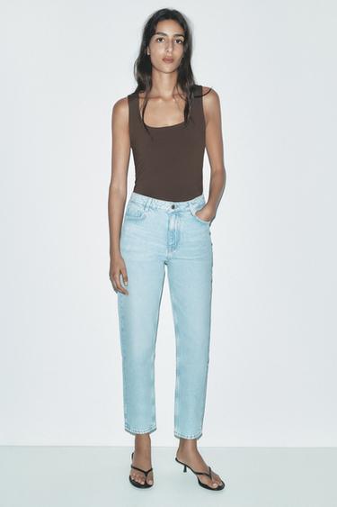 JEANS Z1975 MOM FIT TIRO ALTO - Azul claro de Zara