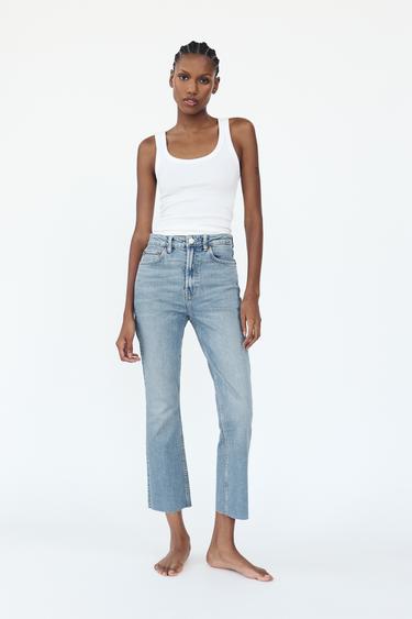TRF STOVE PIPE HIGH-WAIST JEANS - Blue by Zara